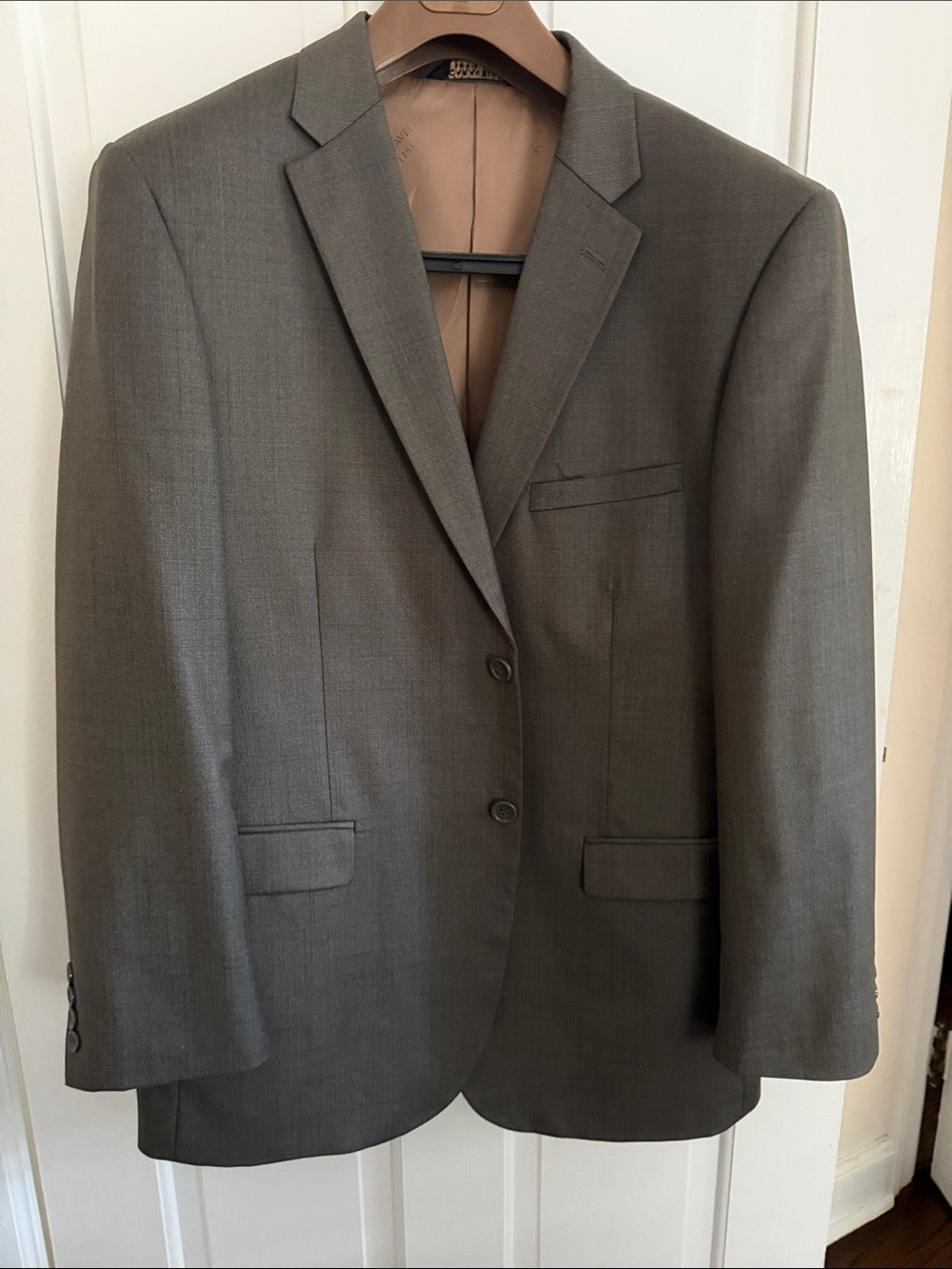 Men's Charcoal Two-Button Suit Jacket